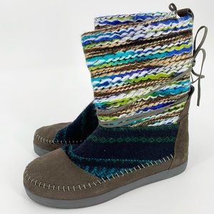Toms Forged Iron Suede Textile  Mix Nepal Boots